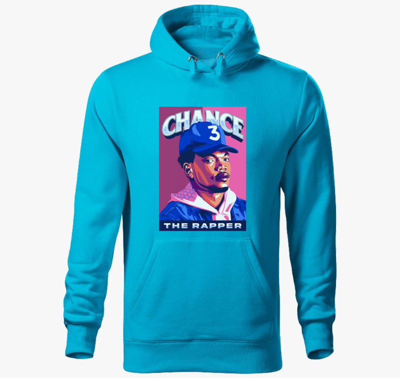 Chance a rapper kapucnis pulóver — Türkiz