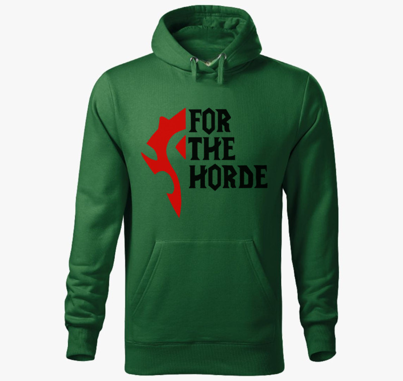 For the horde kapucnis pulóver — Üvegzöld