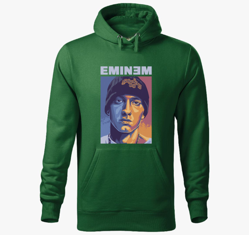 Eminem Shady 08 kapucnis pulóver — Üvegzöld