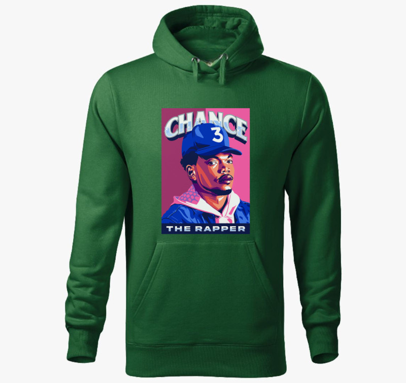 Chance a rapper kapucnis pulóver — Üvegzöld
