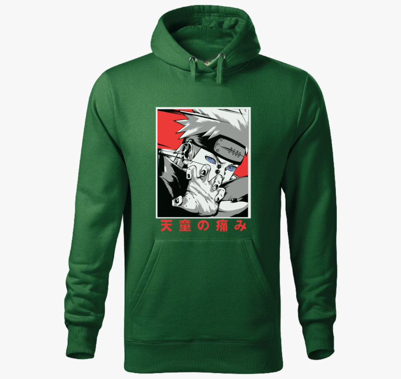 Naruto Pain art kapucnis pulóver — Üvegzöld