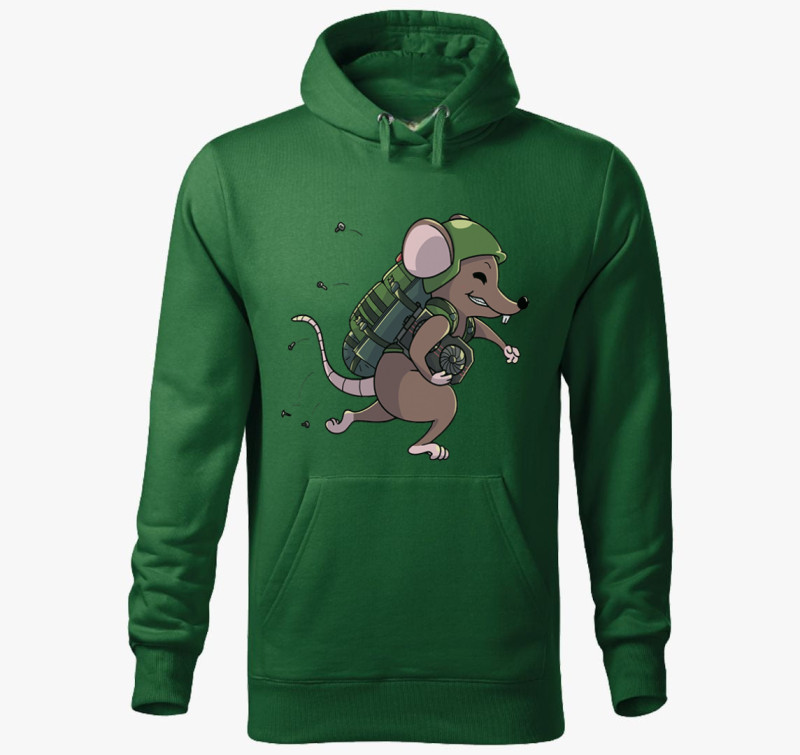 Tarkov rat kapucnis pulóver — Üvegzöld