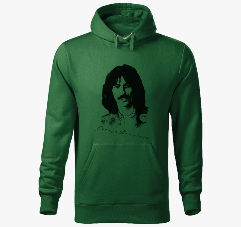 George Harrison kapucnis pulóver — Üvegzöld