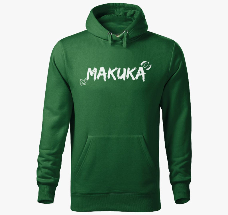 Makuka borsodi kapucnis pulóver — Üvegzöld