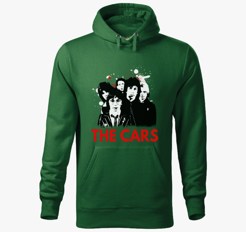 The Cars band kapucnis pulóver — Üvegzöld
