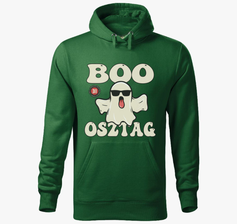 Boo osztag kapucnis pulóver — Üvegzöld