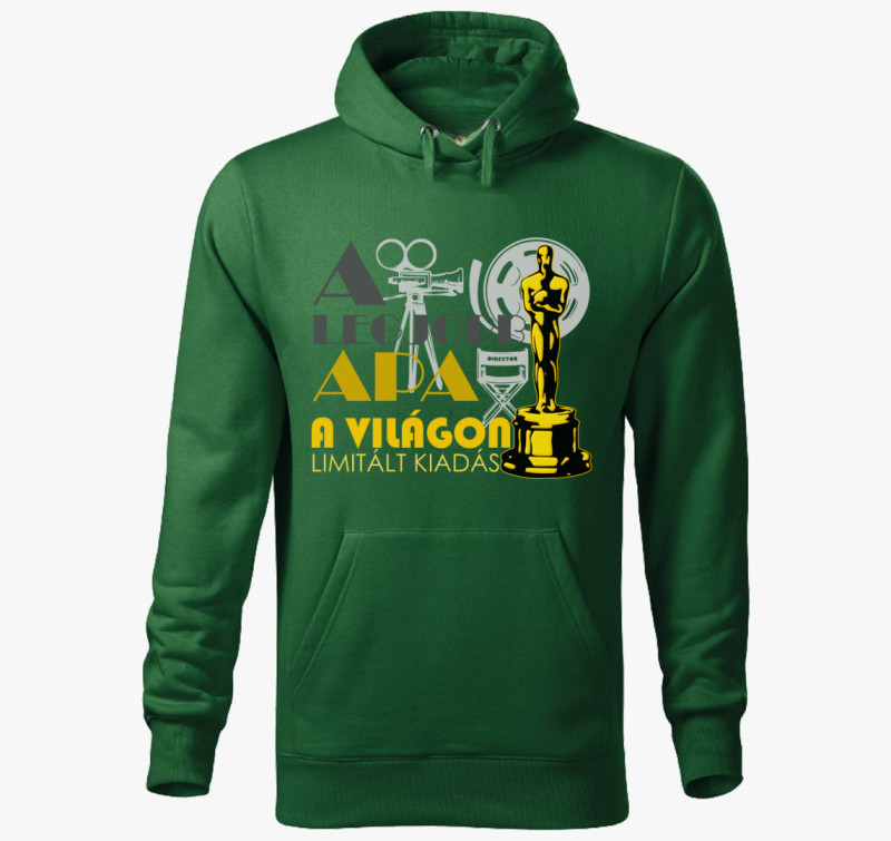 Oscar díjas apa kapucnis pulóver — Üvegzöld