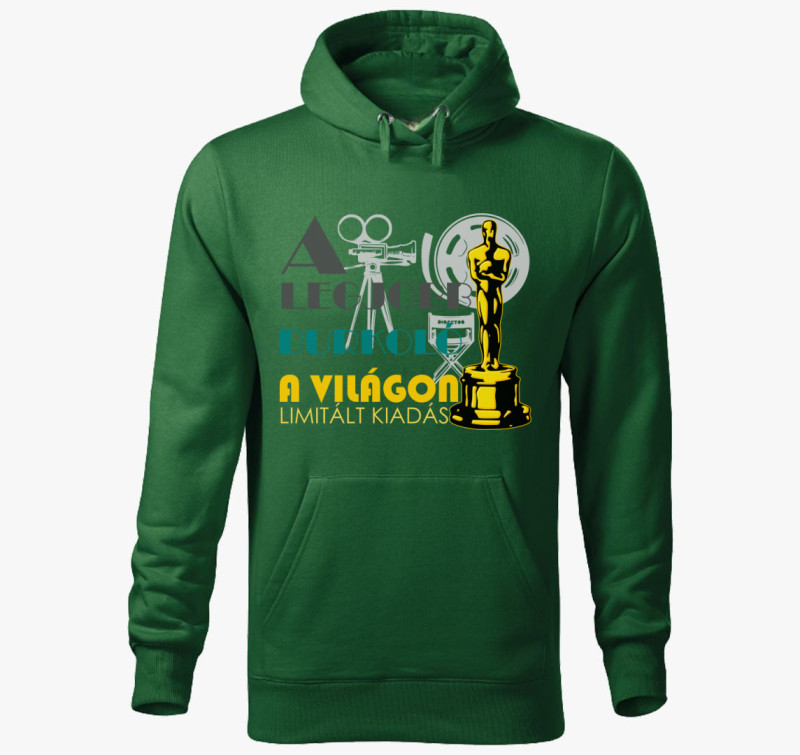 Oscar díjas burkoló kapucnis pulóver — Üvegzöld