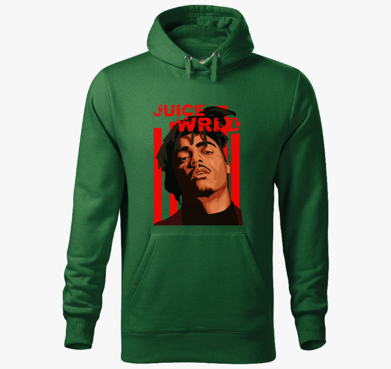 Jucie WRLD a Rapper kapucnis pulóver — Üvegzöld