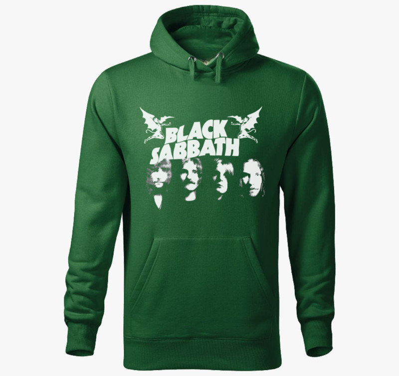 Black Sabbath tagok kapucnis pulóver — Üvegzöld