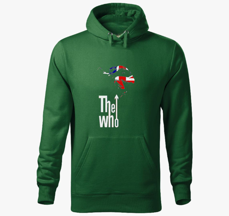 The Who kapucnis pulóver — Üvegzöld