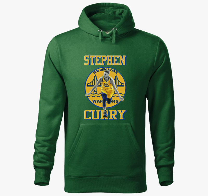 Stephen Curry kapucnis pulóver — Üvegzöld