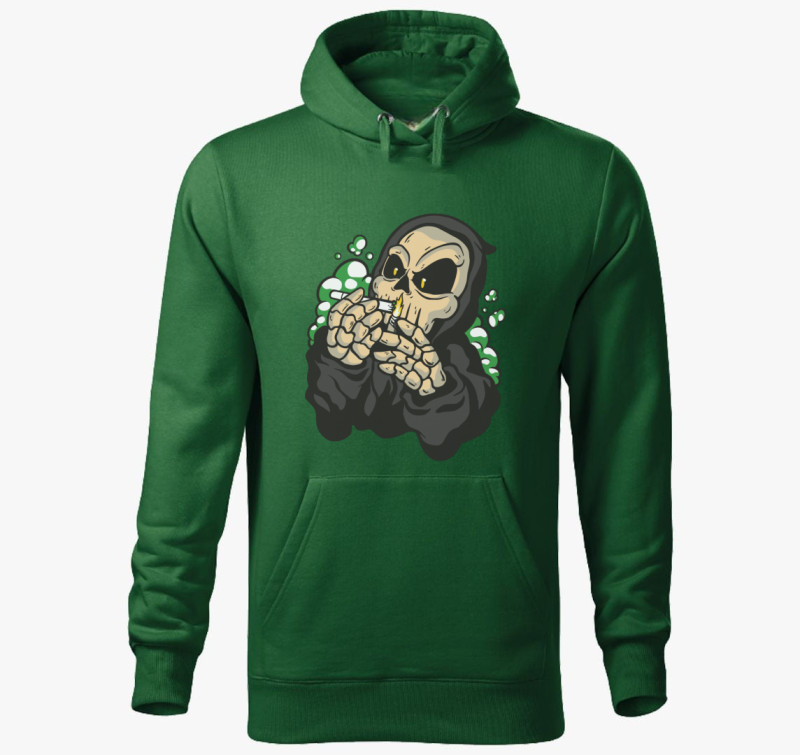 The bong reaper kapucnis pulóver — Üvegzöld