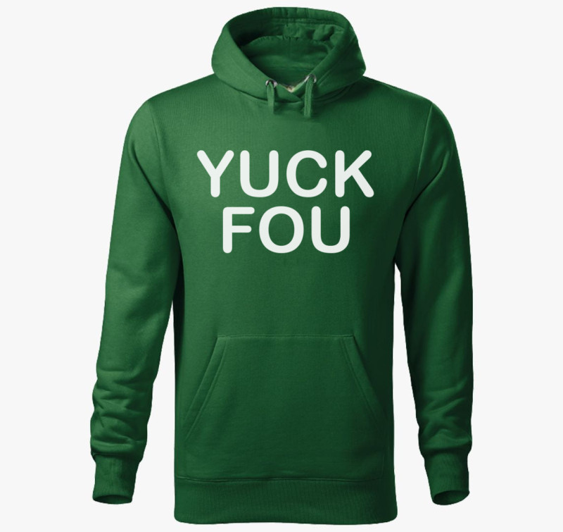 Yuck kapucnis pulóver — Üvegzöld