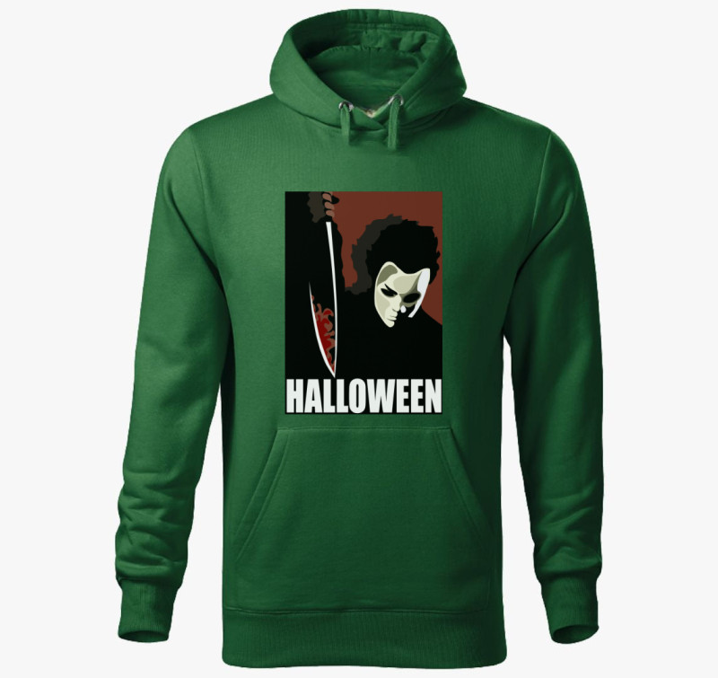 Halloween filmes kapucnis pulóver — Üvegzöld