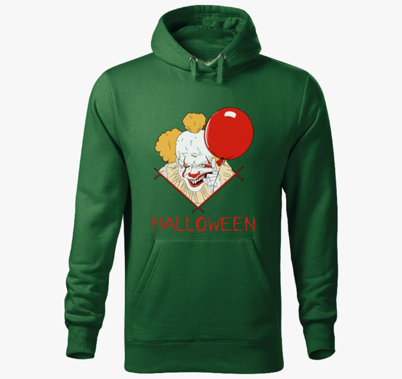 Pennywise filmes kapucnis pulóver — Üvegzöld