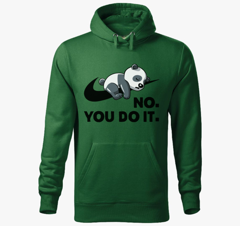 You do it kapucnis pulóver — Üvegzöld