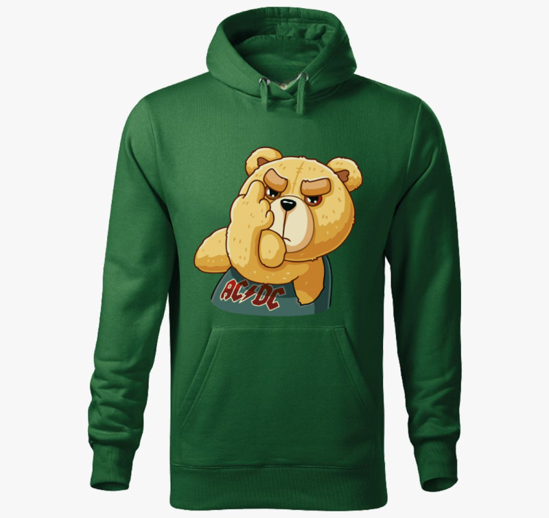 Ted kapucnis pulóver — Üvegzöld