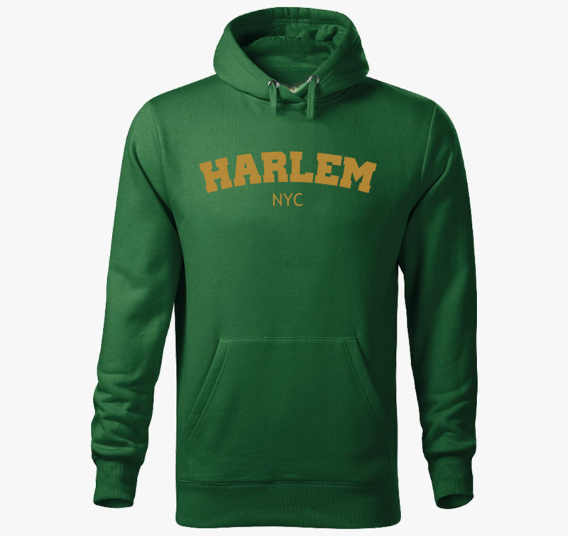 Harlem kapucnis pulóver — Üvegzöld