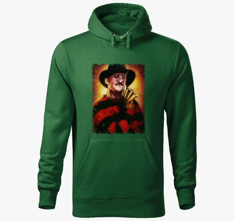 Freddy Krueger kapucnis pulóver 2 — Üvegzöld