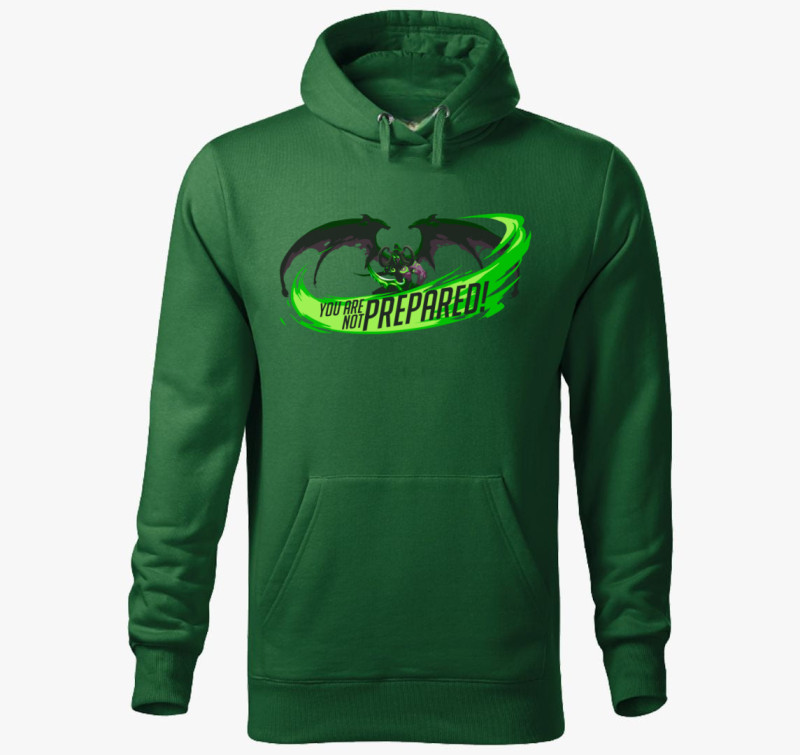 World of Warcraft Illidan Gamer kapucnis pulóver — Üvegzöld