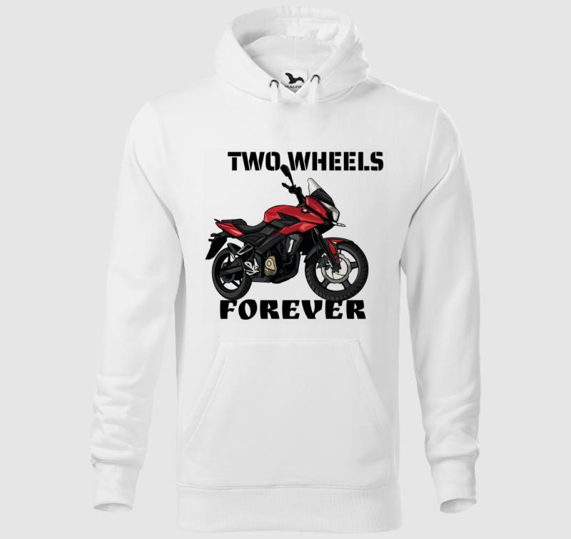 Two wheels forever  kapucnis pulóver