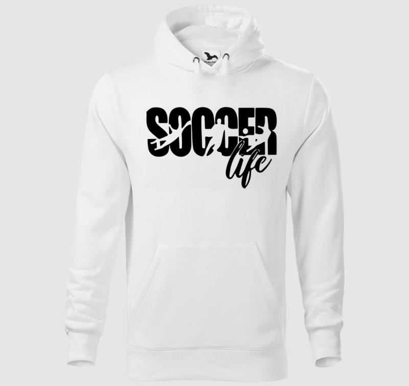 Soccer life  kapucnis pulóver