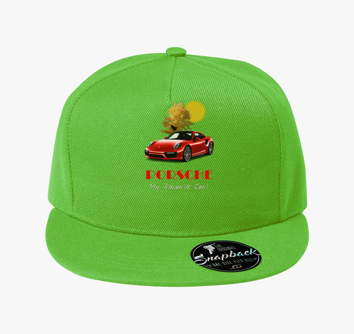 Red Porsche baseball sapka — Almazöld