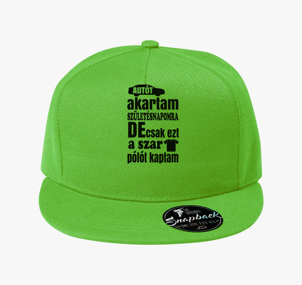 Autót akartam születésnapomra baseball sapka — Almazöld