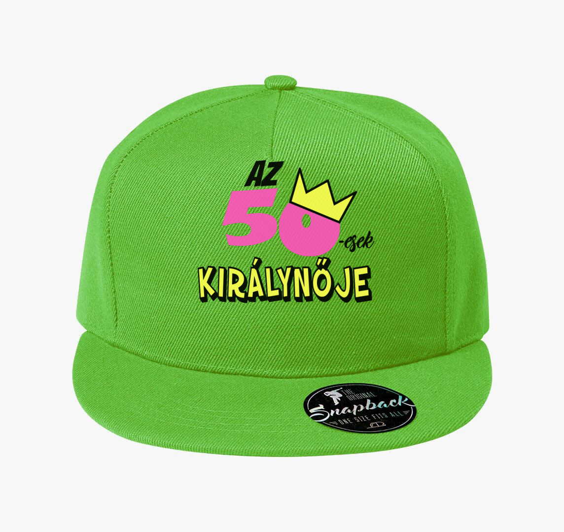 Az ötvenesek királynője baseball sapka - válaszható korral — Almazöld