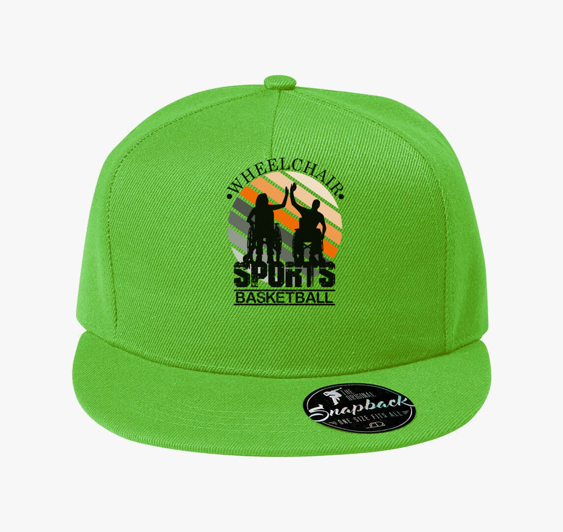 Kerekesszékben sport basketball baseball sapka — Almazöld