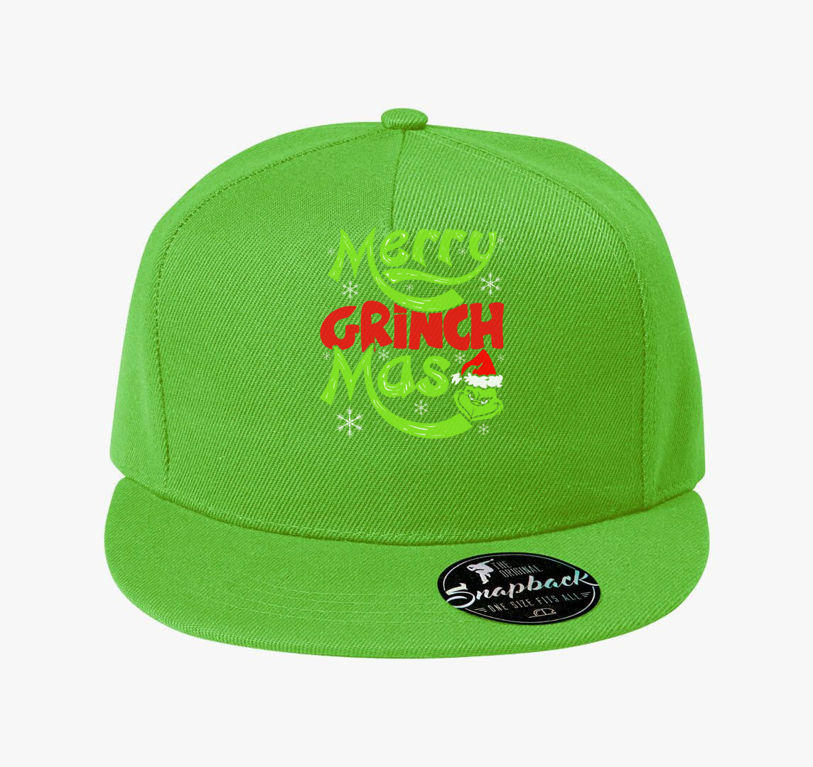 Boldog Grincs karácsonyt baseball sapka — Almazöld