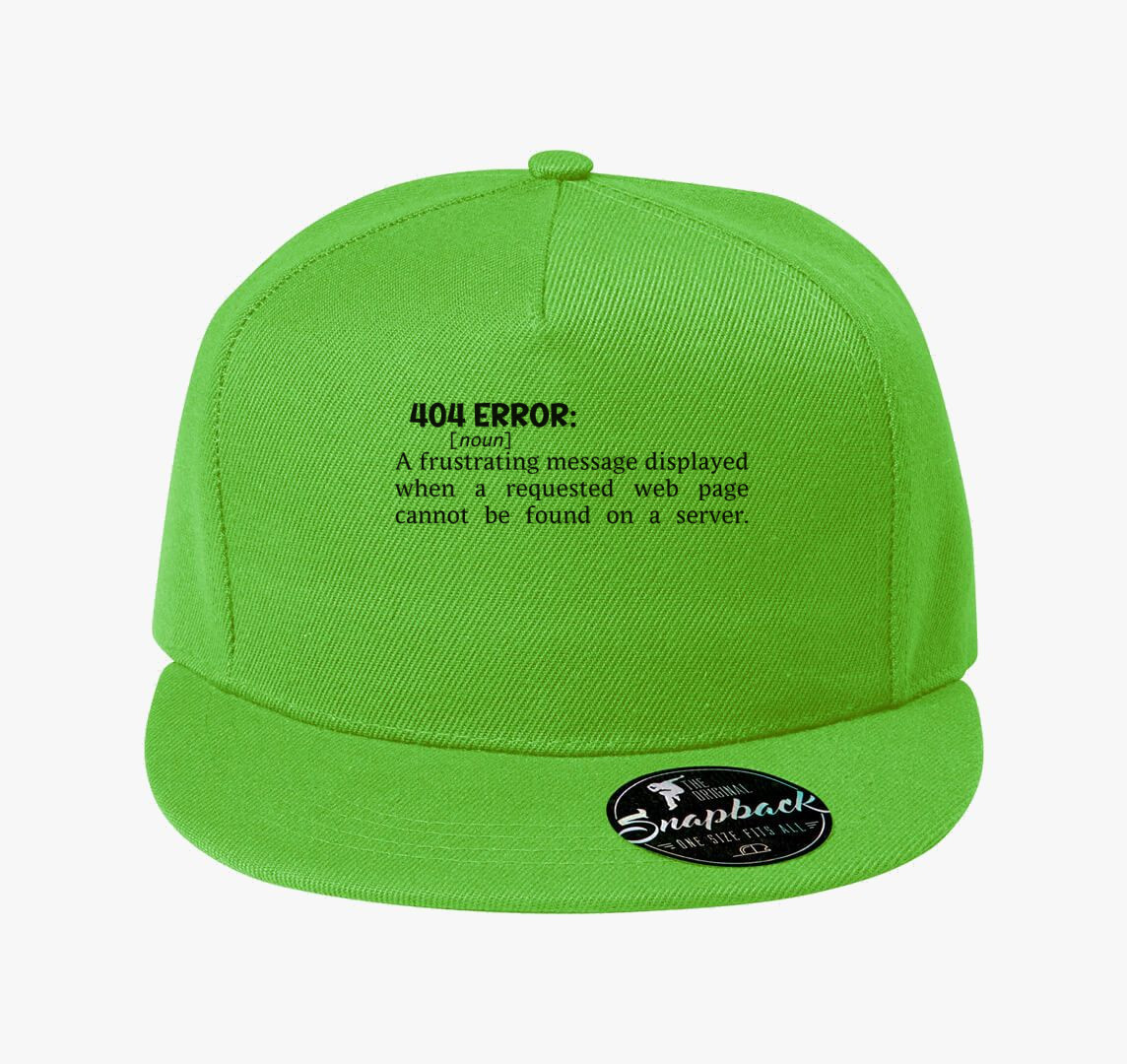 404 Error Dictionary baseball sapka — Almazöld