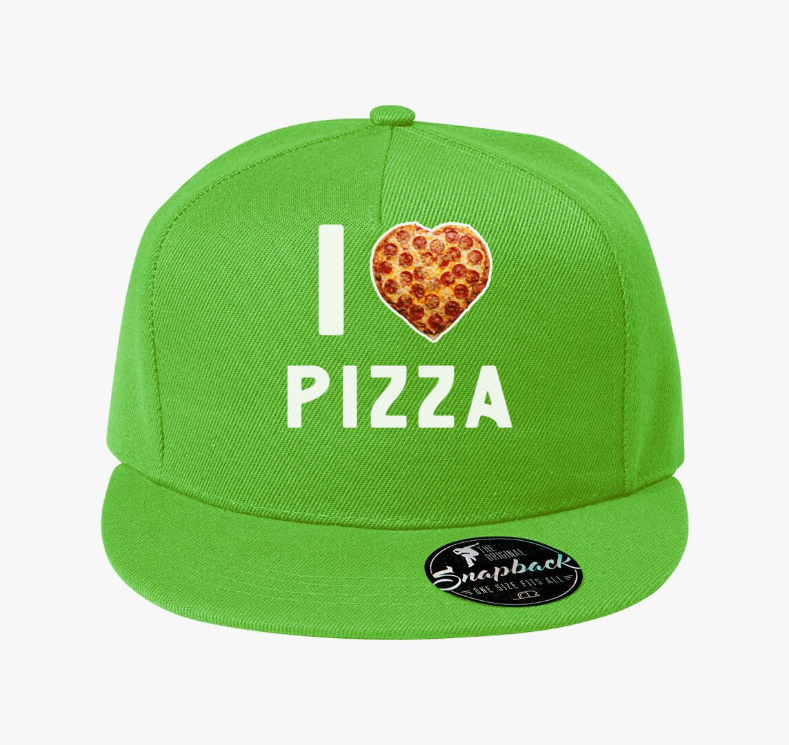 I love pizza baseball sapka — Almazöld