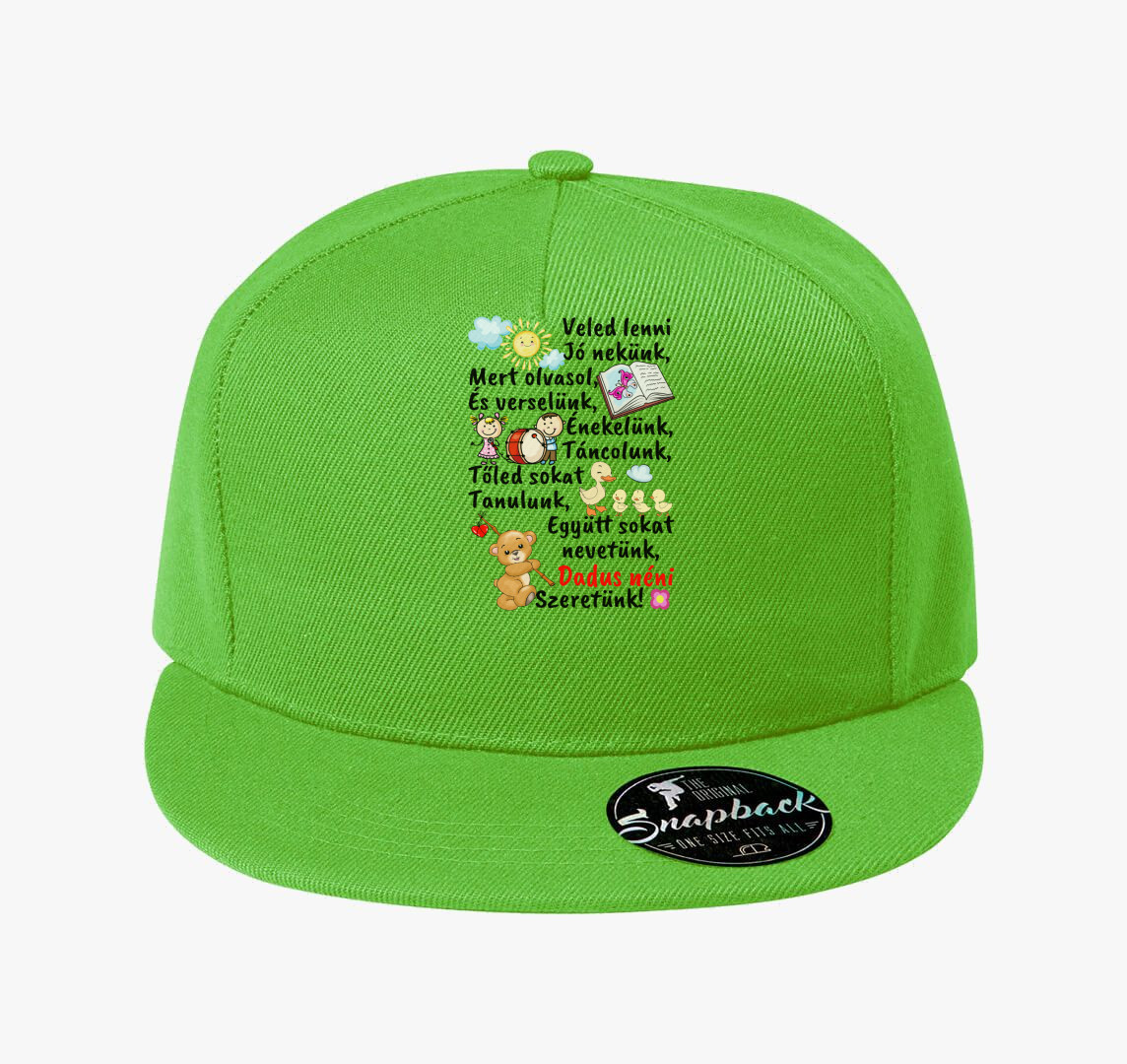 Dadus néninek Dadus néni szeretünk baseball sapka — Almazöld