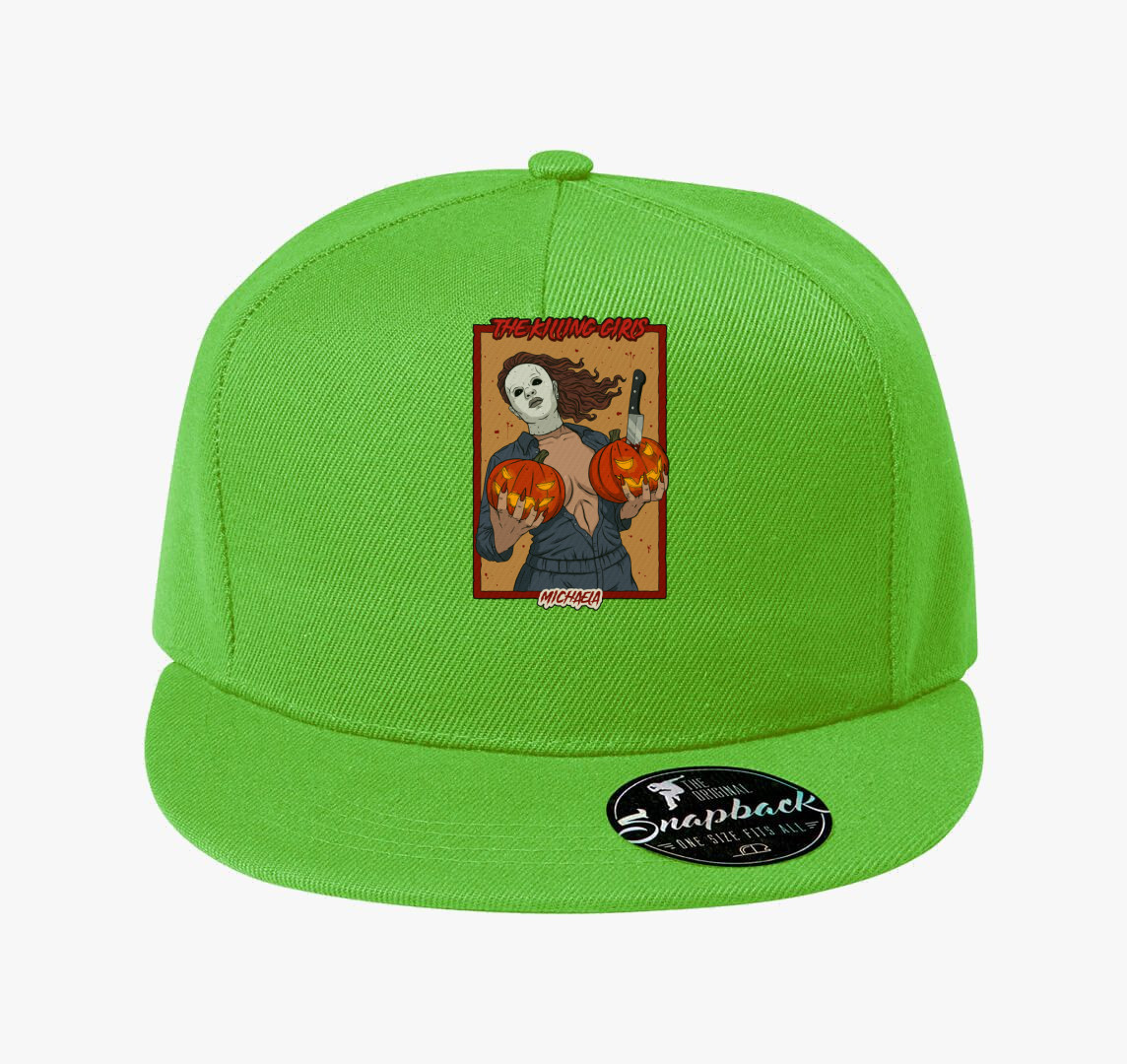 Halloween Michael Myers női tökös baseball sapka — Almazöld