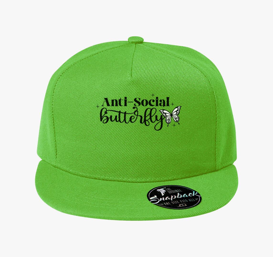 Antisocial butterfly baseball sapka — Almazöld
