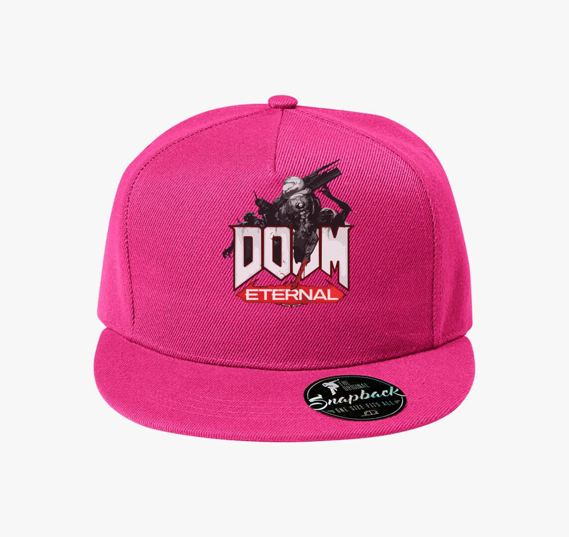 Doom Eternal baseball sapka — Bíborszín