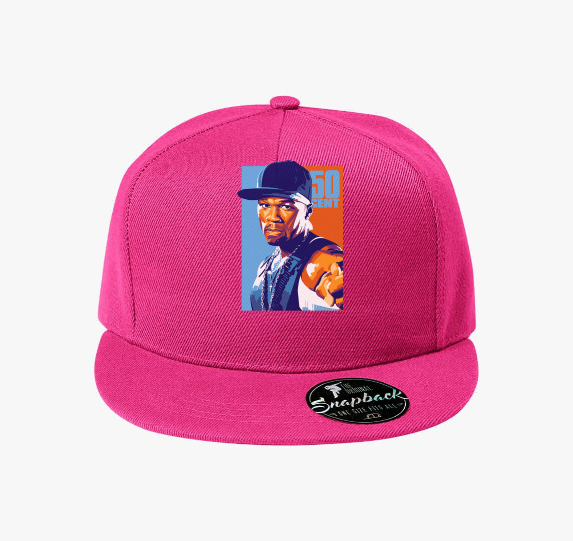 50 Cent  kék-narancssárga baseball sapka — Bíborszín