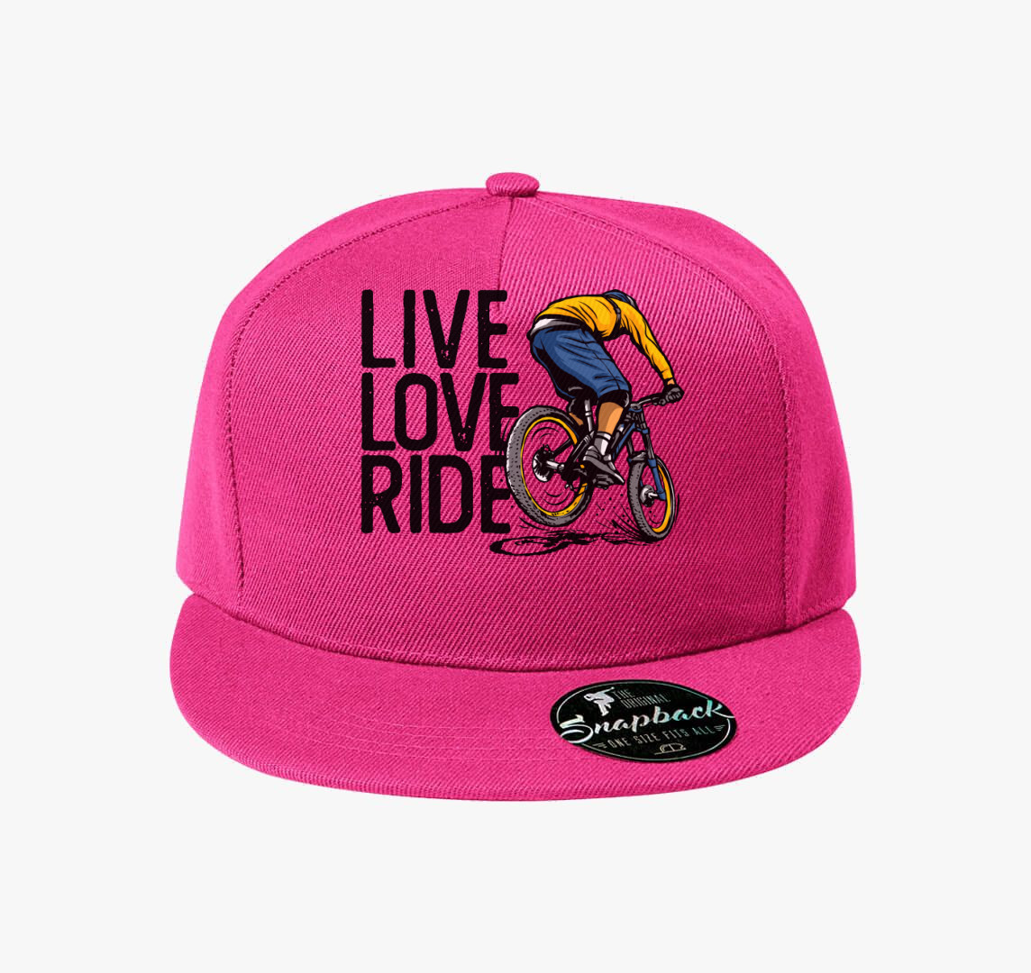 Live love ride baseball sapka — Bíborszín
