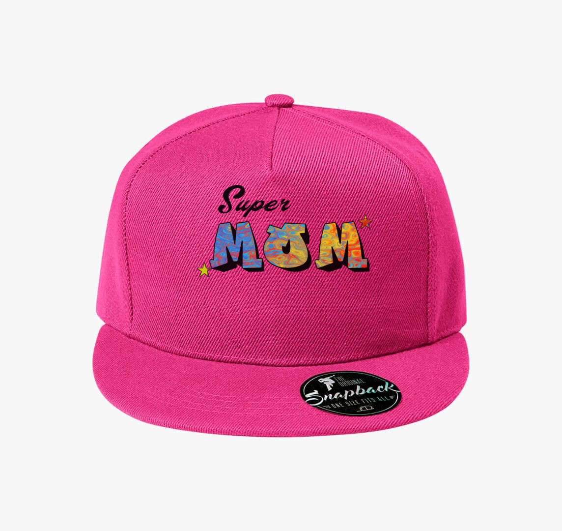 Super Mom baseball sapka — Bíborszín