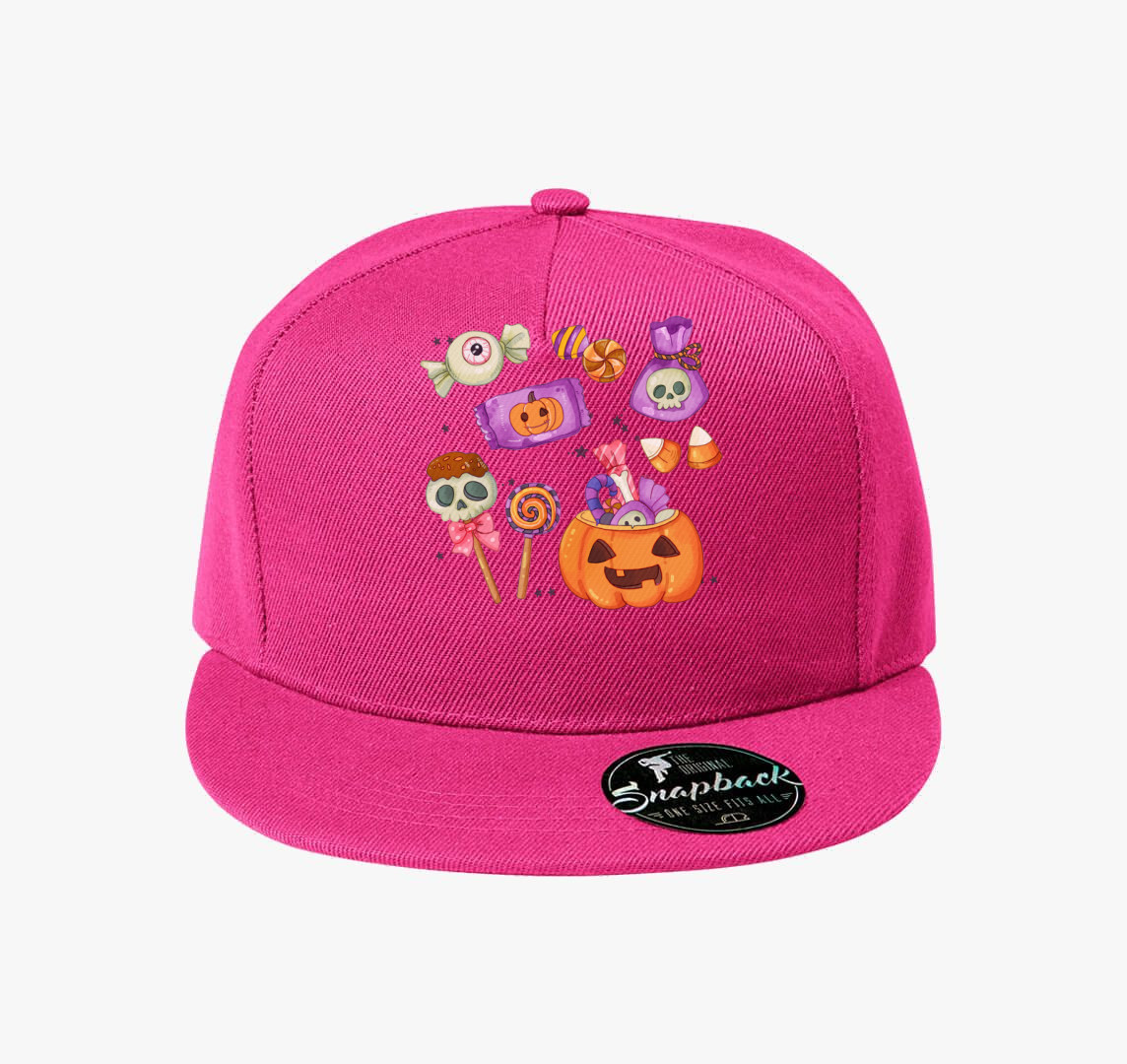 Halloween cukorka baseball sapka — Bíborszín