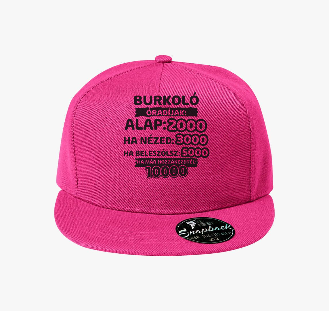 Burkoló óradíjak munka baseball sapka — Bíborszín