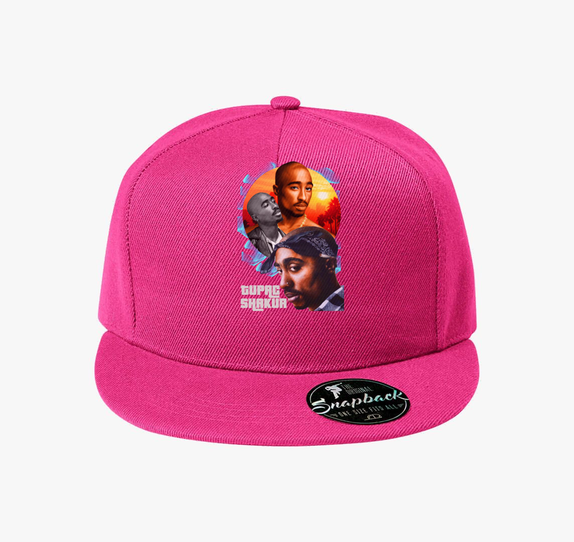 Tupac naplemente baseball sapka — Bíborszín