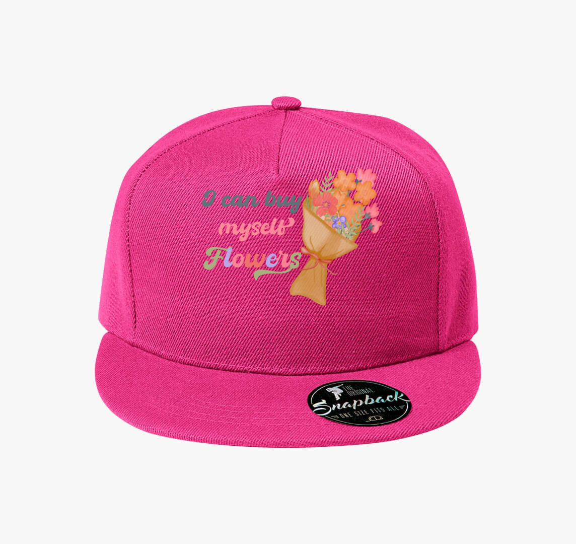I can buy myself flowers baseball sapka — Bíborszín