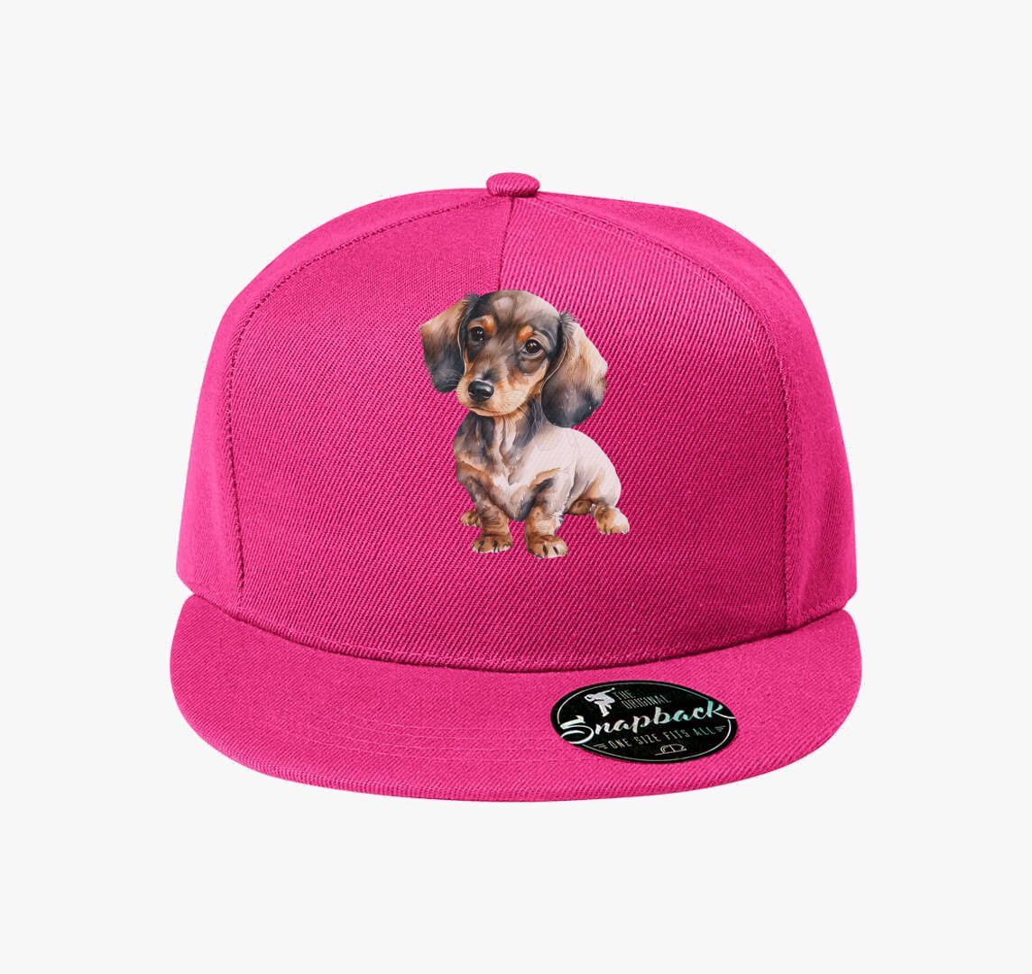 Daschund baseball sapka — Bíborszín