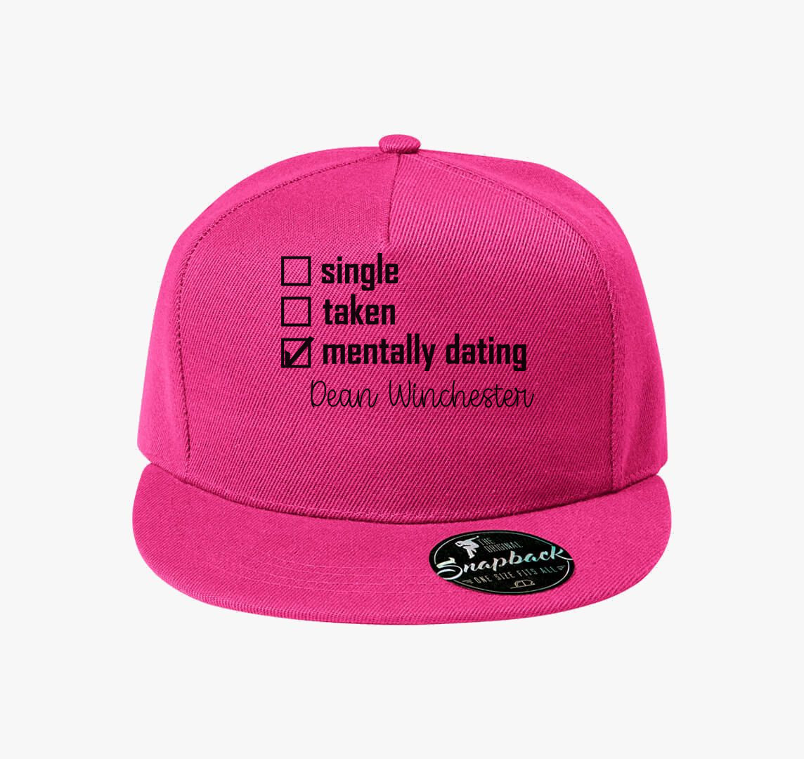 Mentally dating Dean Winchester baseball sapka — Bíborszín