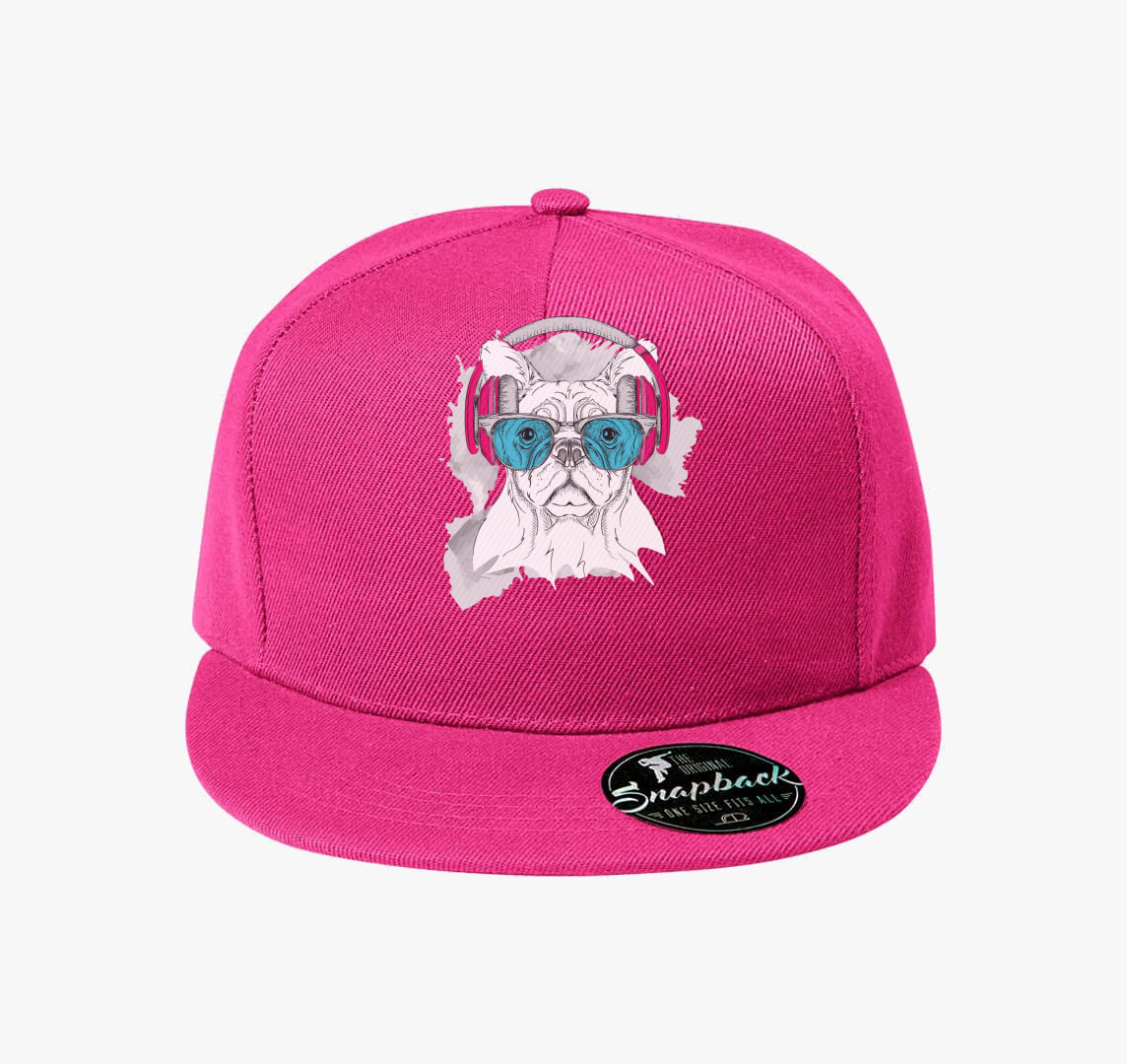 Frenchie Headphones baseball sapka — Bíborszín