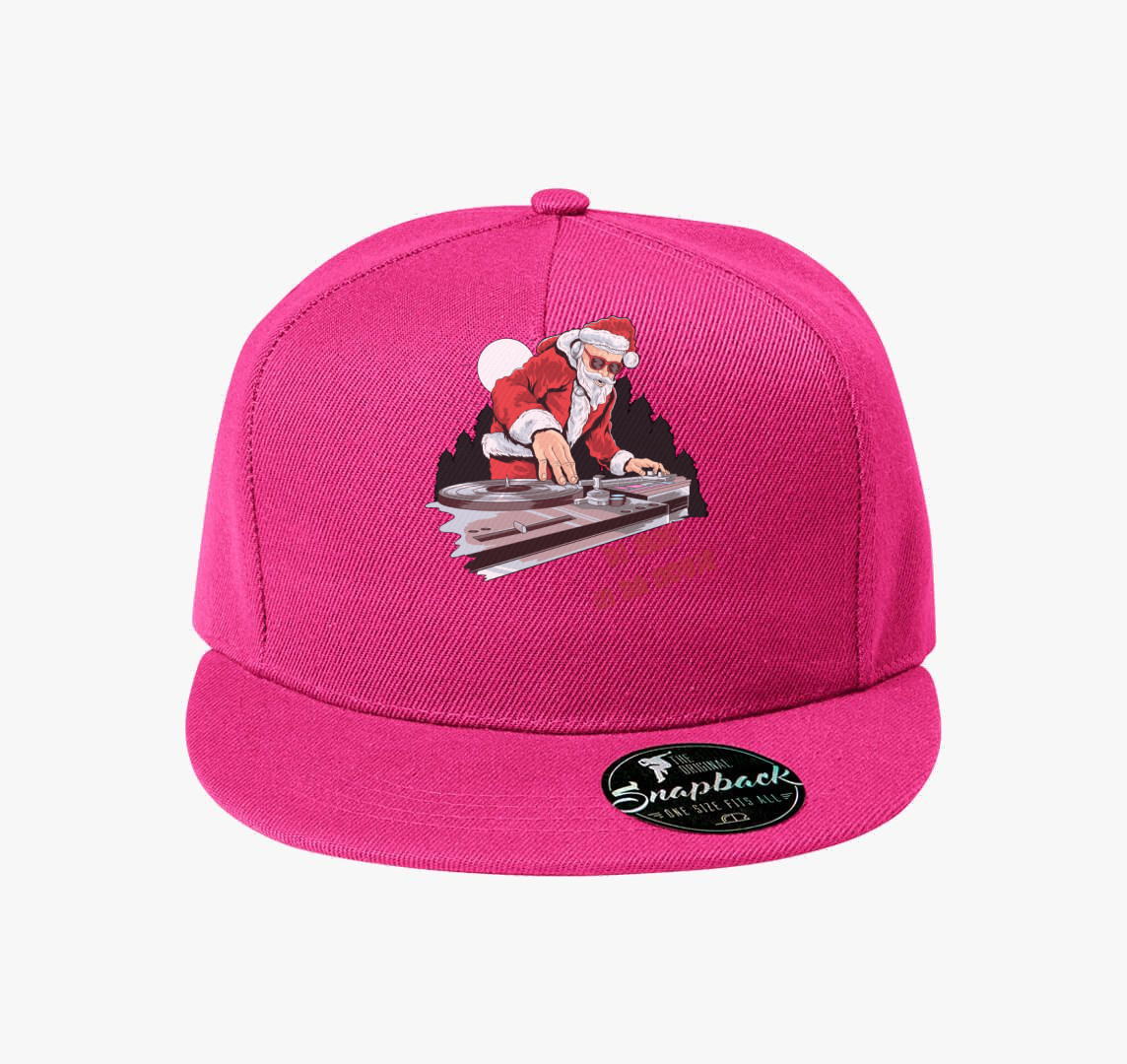 DJ mikulás baseball sapka — Bíborszín