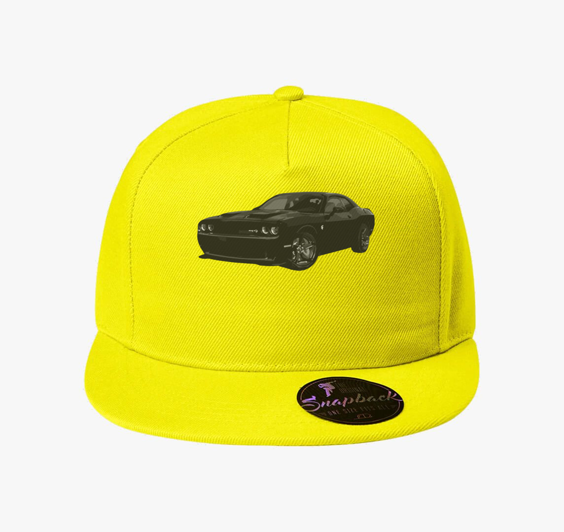 Dodge Challenger SRT Hellcat baseball sapka — Citrom
